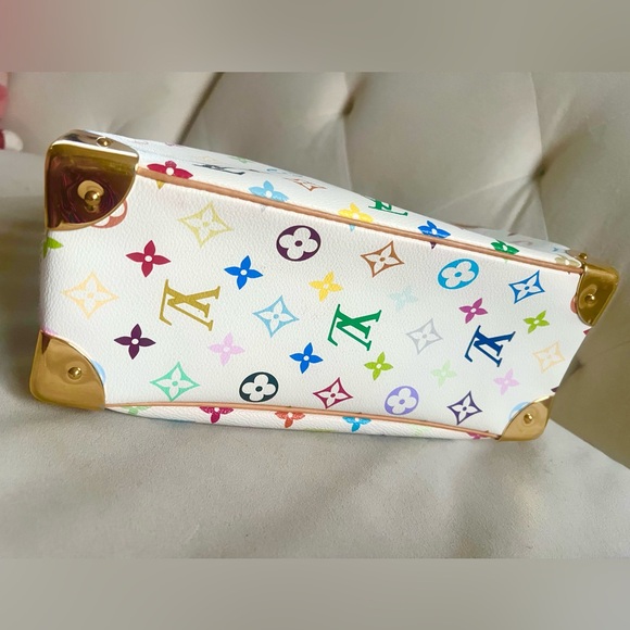 Louis Vuitton White Multicolor Satchel - Picture 5 of 8